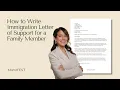 How to Write an Immigration Support Letter for Family