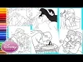 Coloring Disney Princes Princesses - COMPILATION Coloring Pages for kids