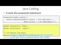 Java Database Connection JDBC and My SQL Lecture 13