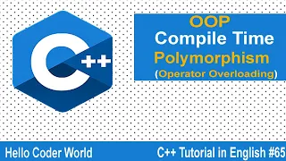 Compile Time Polymorphism Operator Overloading C Tutorial in English