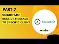 Receive message to specific client in socketIO - NODEJS
