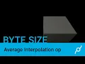 Average interpolation op tutorial - Byte size