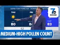 Buffalo Weather Update Thursday Morning Forecast and Pollen Count