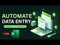 Automate Data Entry Forms in Excel Using Macros Excel Automation for Data Analysts Live Training