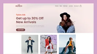 How To Make Responsive Ecommerce Website Using HTML And CSS Create e-Commerce Website