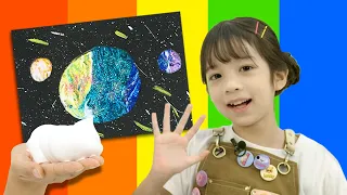 [Tic-Tac Handcrafts ep.9] Shaving Cream Paint 🪒☁️🖼️ | Arts and Crafts 🎨 | Lotty Friends