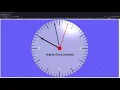 Vpython RTC with Sweep min hr hands