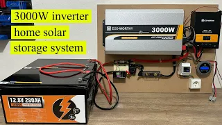 how to install a home solar energy storage system complete installation eco worthy