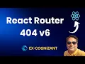 How to Handle 404 page not found in React Router 404 React Router v6