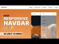 How To Create A Responsive Navbar with HTML CSS JavaScript No Frameworks