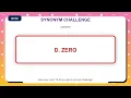 Synonym Challenge Similar Words Quiz Practice