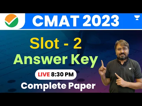 Download MP3 CMAT 2023 | SLOT 2 | Question Paper \u0026 Answer Key | Complete Paper | Expected Cutoff | Ronak Shah