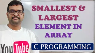 35 - PROGRAM TO FIND SMALLEST AND LARGEST ELEMENT IN AN ARRAY