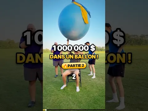 Celui qui éclate le ballon gagne 1 000 000 $ 😱#shorts