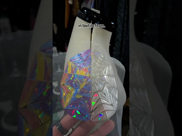 Wednesday Addams inspired stained glass/textile video thumbnail