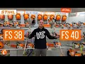 FS 38 vs FS 40 Stihl String Trimmer Comparison