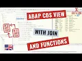 Create ABAP CDS View - with Join and Functions english