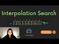 Interpolation search Interpolation easy explanation Interpolation search with example