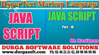 JAVA Script JavaScript Part-10 by Manideep