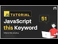 JavaScript Bangla Tutorial JavaScript this keyword