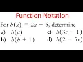 FUNCTION NOTATION Find h a h b 1 h 3c - 1 h 2