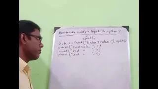 Python Multiple Inputs