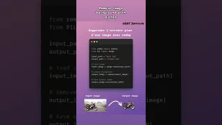 Remove image background with in one line