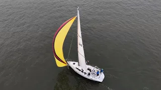 Drone Over Galveston Bay