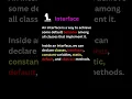Key features of interfaces in java programming