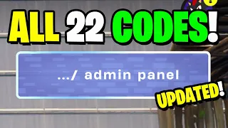 ALL 22 SECRET CODES - Admin Panel in Fortnite