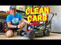 HOW TO CLEAN A HONDA HRN216VKA CARBURETOR FOR BEGINNERS