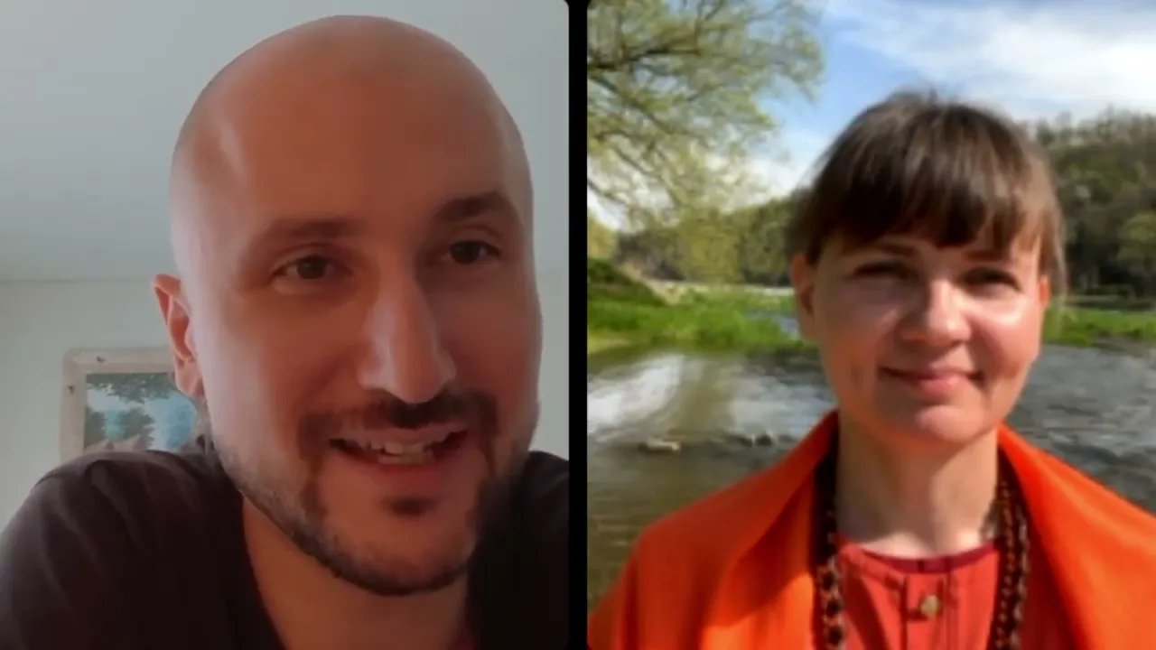 course интервью с адвайтавадини. о движении @yogisforpeace и дух. образовании, адвайтавадини гири image