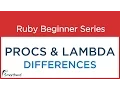 Ruby Tutorial Difference between Procs and lambda