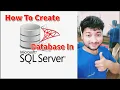 How To Create Database in SQL SERVER SQL SERVER Mai Database Kaise Banaye SQL SERVER 2012