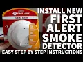 How to Install Hard Wired Smoke Detector - Easy Installation First Alert Smoke Detector Model 9120B