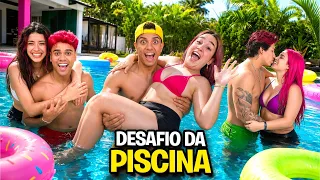 DESAFIO DA PISCINA EM CASAL ! *Quem ganhou ?