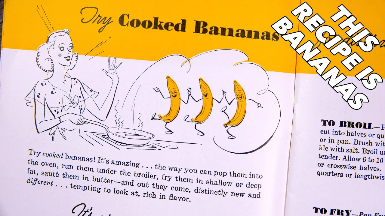 Trying a Quirky Banana Recipe from the Past: Banana Scallops - Old Cookbook Show