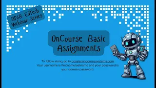 OnCourse Basic Assignments