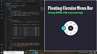 Magic Radial Menu UI using HTML CSS JavaScript Floating Circular Menu Bar