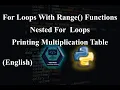 19 For Loops with Range Function