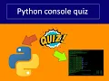 Python to make a quiz in the cosole