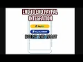 End to End Payment Integration - PayPal Start to end application from the scratch