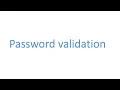 Password validation program in python - Tamil