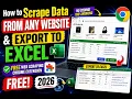 How to Scrape Data From Any Website Export to Excel - FREE Web Scraping Chrome Extension 2026