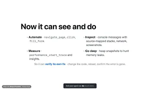 Chrome DevTools MCP give your AI coding agent a real browser