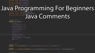 Java Programming For Beginners - Java Comments