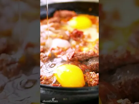احلى طاسة شكشوكة تركي سهلة وطعمها رهيب حرشة كده | طريقة عمل شكشوكة تركي | وصفة تنفع للغدا او العشاء