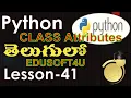 class attributes in Python-Lesson-41