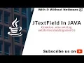 Lect 1 8 - JTextField In JAVA setHorizontalAlignment Working in detail