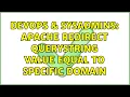 DevOps SysAdmins Apache redirect querystring value equal to specific domain